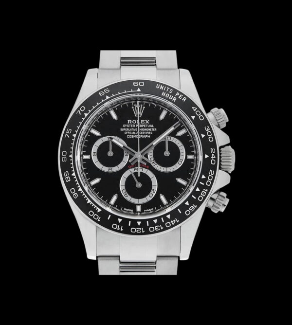 rolex daytona black superclone frontal cronógrafo negro mate exacto