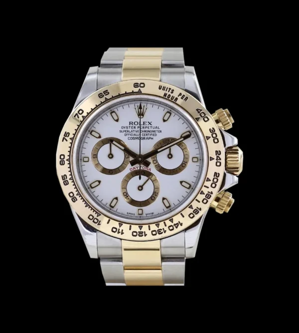 Rolex Réplica Daytona Cosmograph gold 18k Bicolor - Imagen 2
