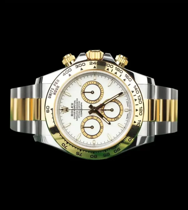 Rolex Réplica Daytona Cosmograph gold 18k Bicolor - Imagen 3