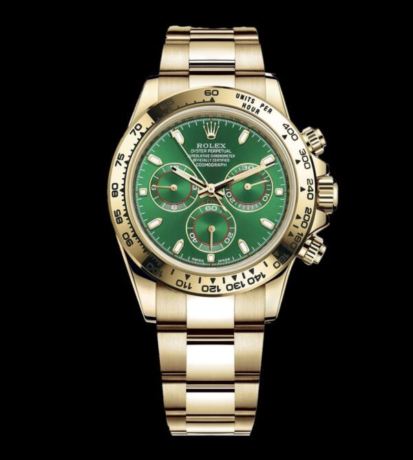 Rolex Replica Daytona Cosmograph gold 18k Green John Mayer - Imagen 2
