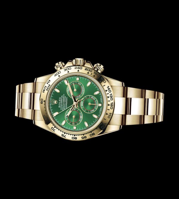 Rolex Replica Daytona Cosmograph gold 18k Green John Mayer - Imagen 4