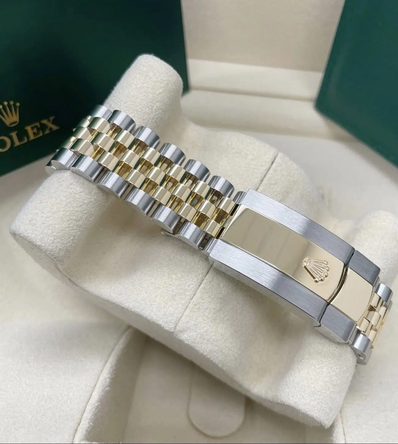 brazalete jubilee bicolor acero oro rolex datejust diamonds replica