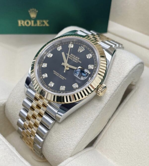 Rolex Réplica Date Just Diamonds/Bicolor - Imagen 7