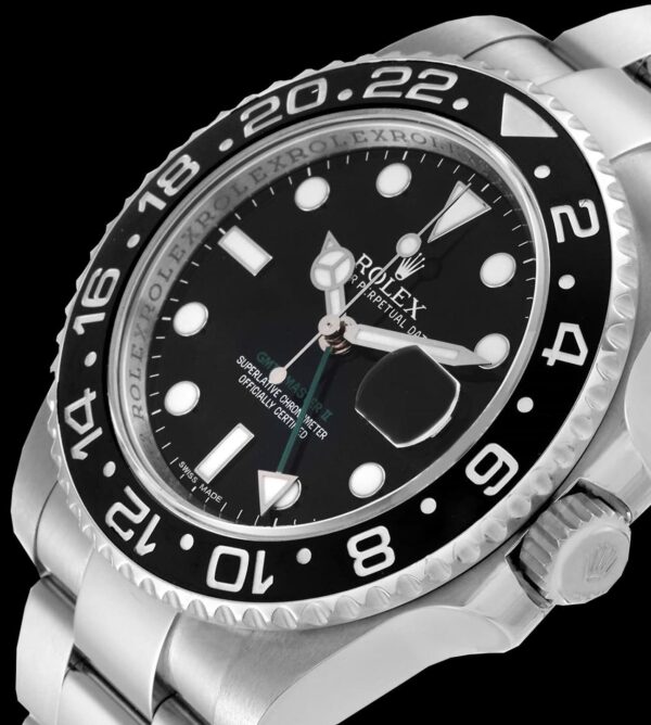 Rolex Réplica GMT Master II Steel Black 40 - Imagen 3