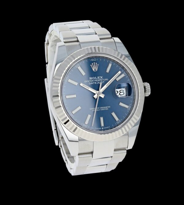 Rolex Réplica Date Just steel Blue 36 / 41 - Imagen 2