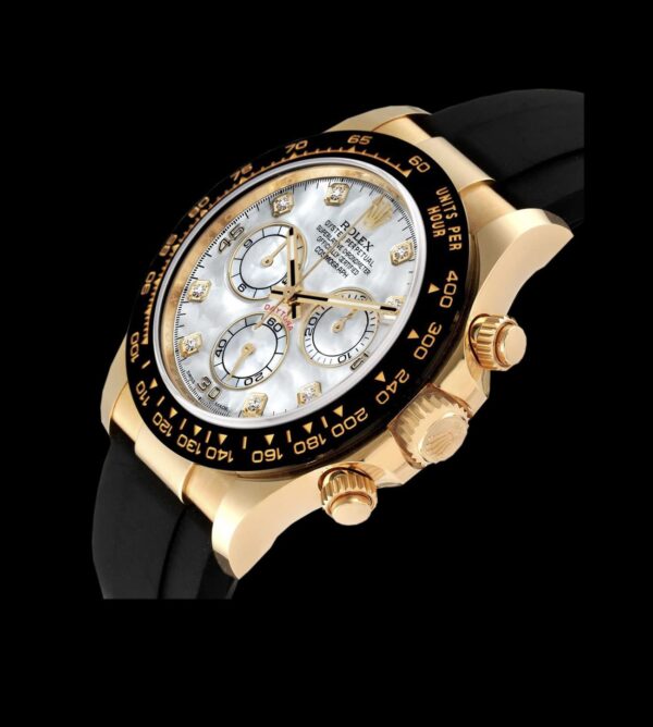 Rolex Réplica Daytona Cosmograph Oysterflex Diamonds / Pearl Gold - Imagen 3