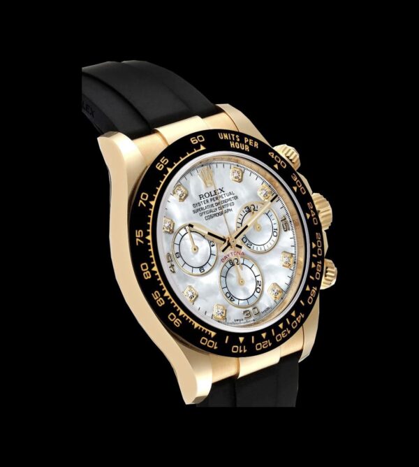 Rolex Réplica Daytona Cosmograph Oysterflex Diamonds / Pearl Gold - Imagen 4