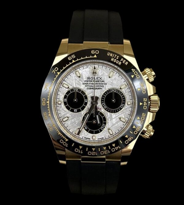 Rolex Réplica Daytona Cosmograph Oysterflex Meteorite Gold 18K / HECHO A MANO - Imagen 2