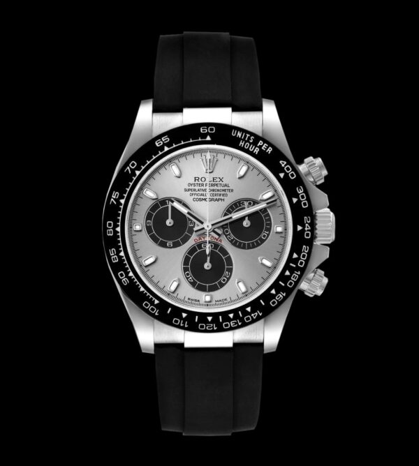 Rolex Réplica Daytona Cosmograph Oysterflex Silver - Imagen 3