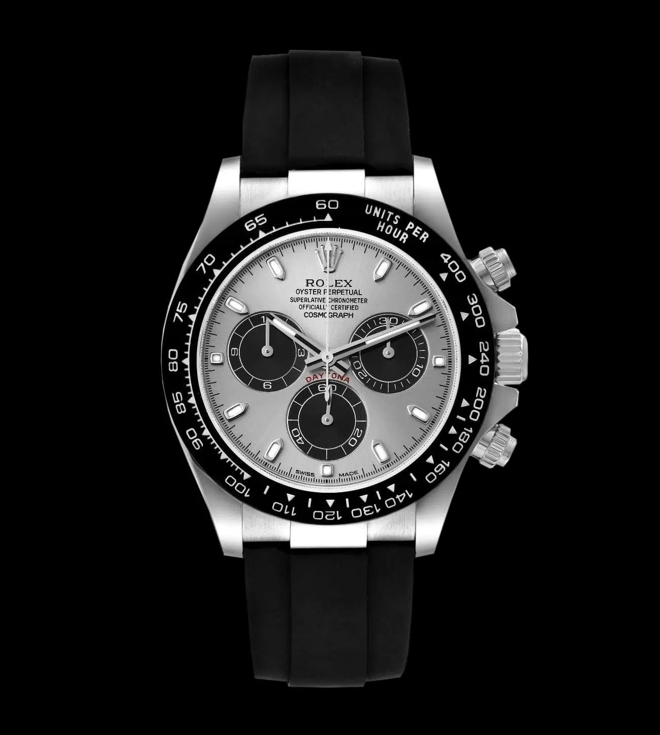 Rolex Réplica Daytona Cosmograph Oysterflex Silver 2 Rolex Réplica Daytona Cosmograph Oysterflex Silver - Imagen 2