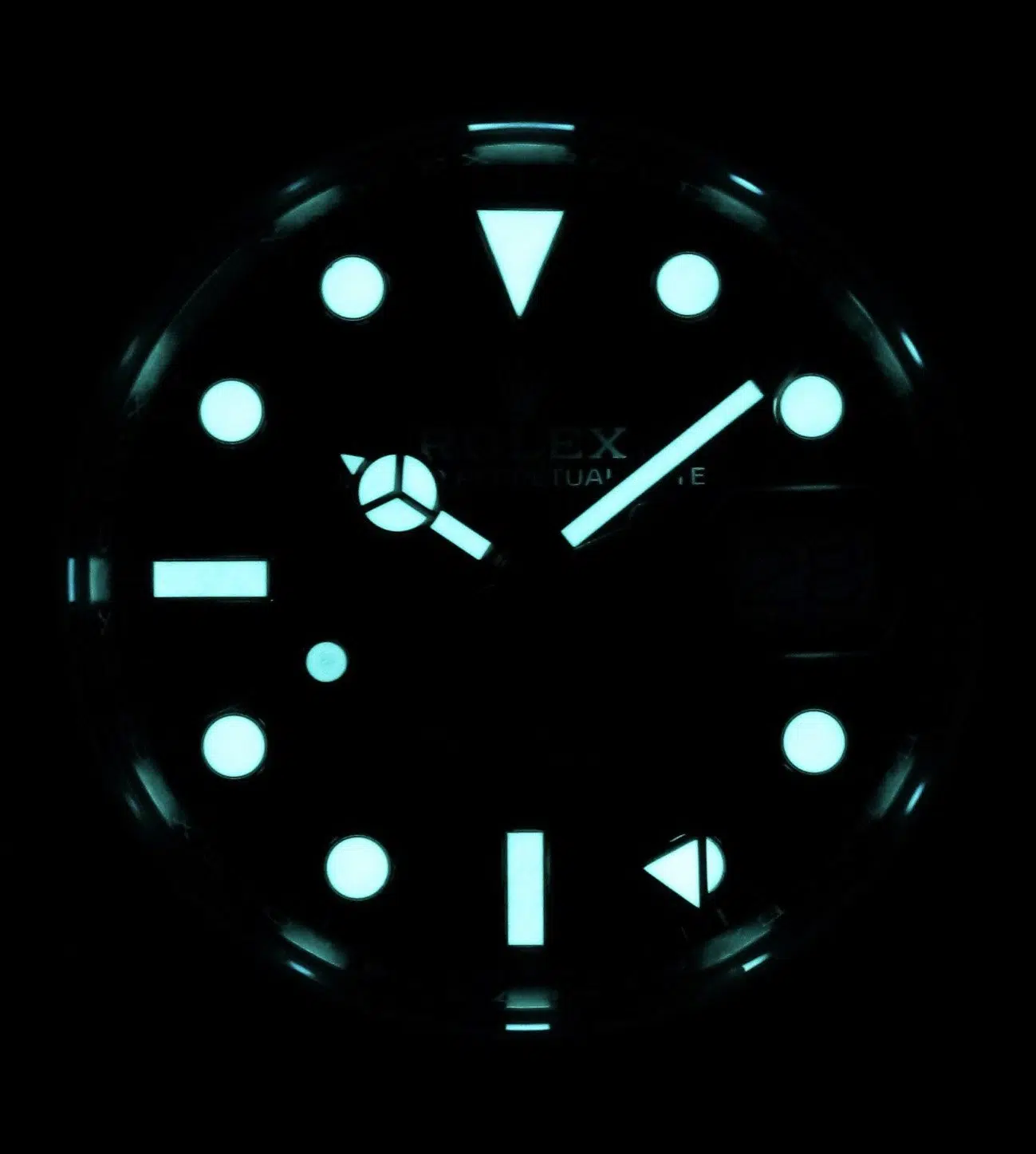 replica batman rolex esfera negra indices luminiscentes aguja gmt azul cristal zafiro