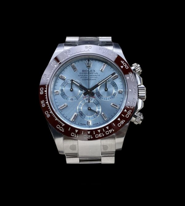 Rolex Réplica Daytona Cosmograph steel Ice Blue Platinum Diamonds - Imagen 2