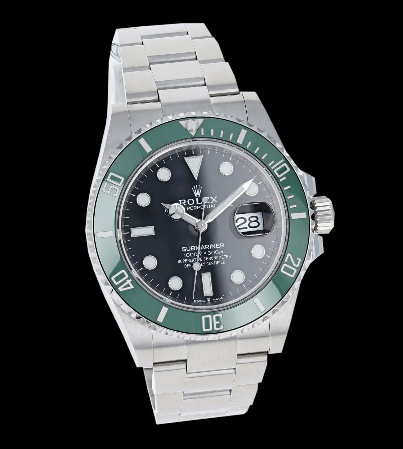 Rolex Réplica Submariner steel Starbucks 41 3 Bisel Cerachrom verde - Rolex Starbucks super clone