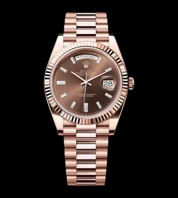Rolex Réplica Day-Date Oro rose 18K - Imagen 2