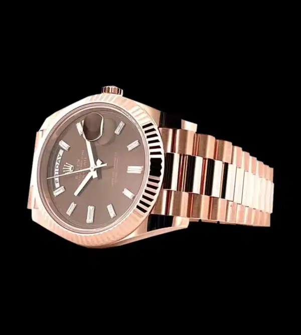 Rolex Réplica Day-Date Oro rose 18K - Imagen 5