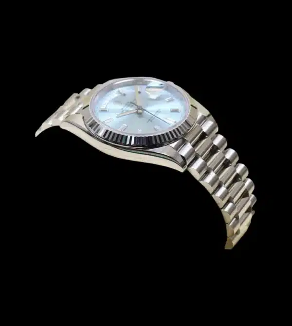 Rolex Réplica Day-Date Ice blue Platinum - Imagen 5