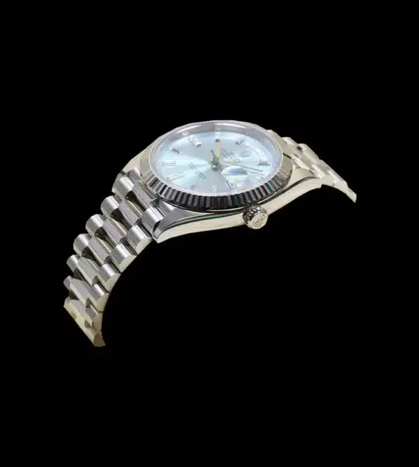 Rolex Réplica Day-Date Ice blue Platinum - Imagen 2