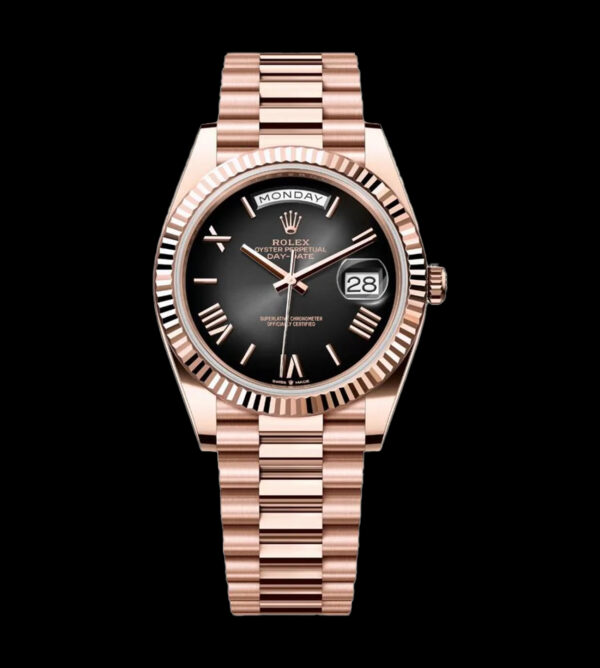 Rolex Réplica Day-Date Oro rose 18K - Imagen 2
