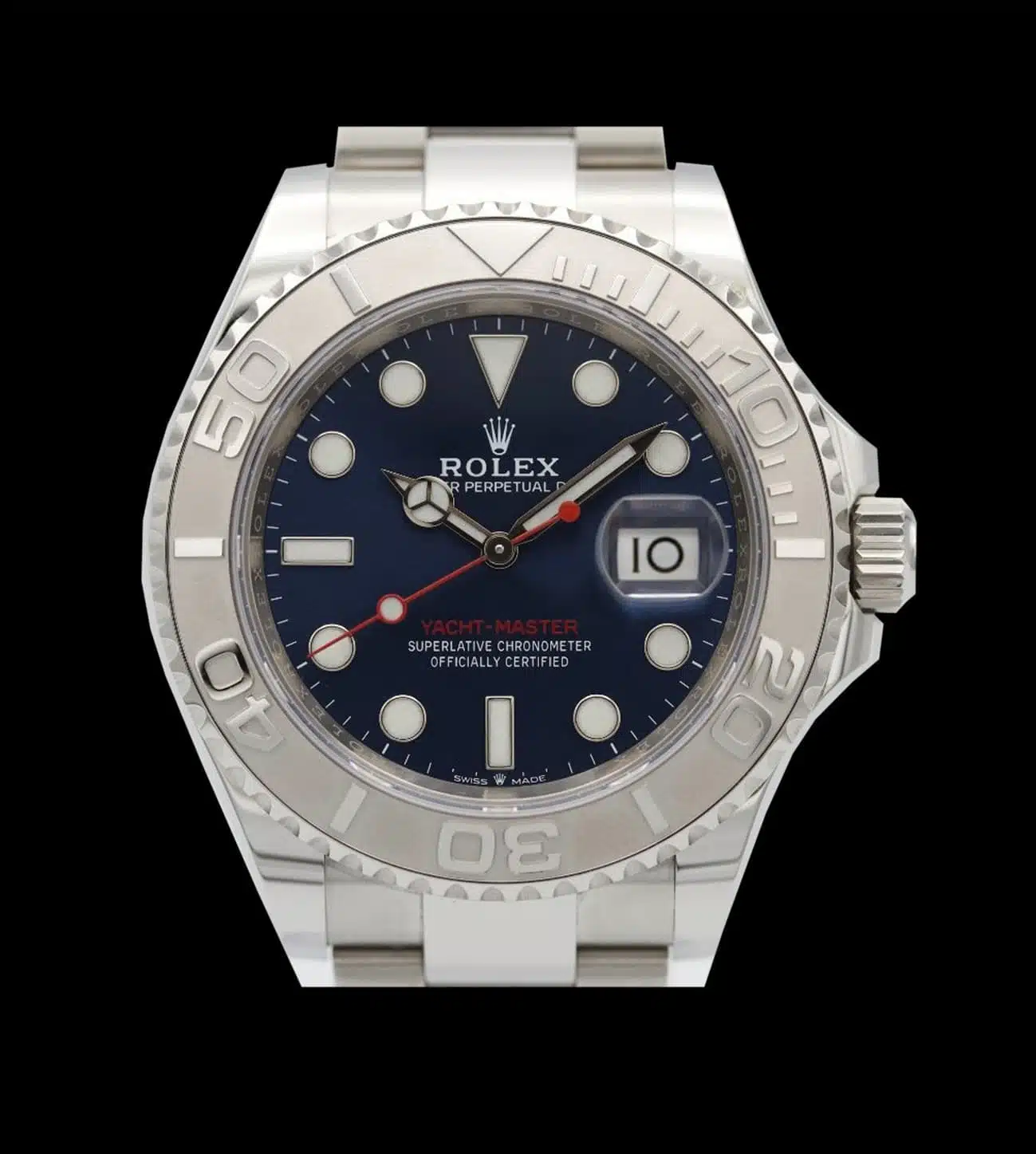 réplica daytona ice blue frontal superclon 1:1 esfera azul cronógrafo suizo