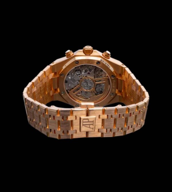 Audemars Piguet Royal Oak Chronograph 26240 Gold Rose Black / Blue - Imagen 2
