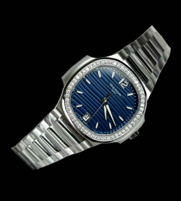 Réplica Patek Philippe Nautilus 7118 Lady blue Brilliant - Imagen 4