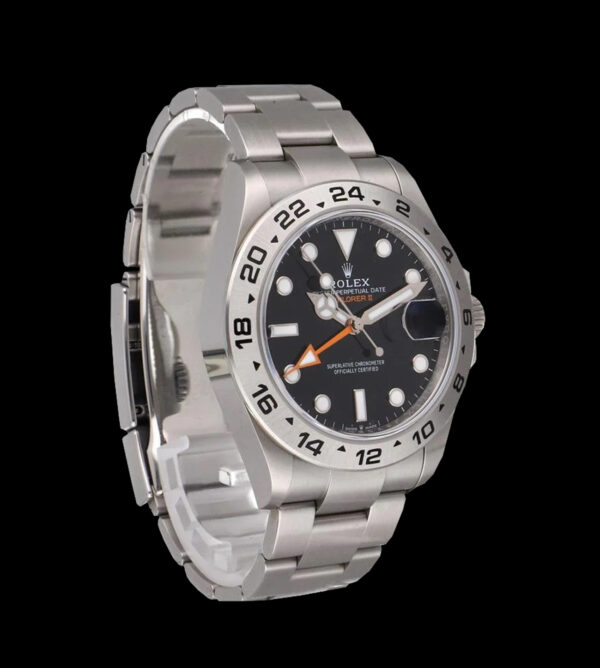 Rolex Replica Explorer II Steel 42mm esfera negra - Imagen 5
