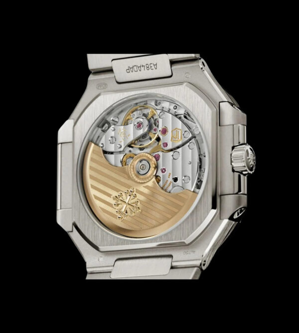 mecanismo trasero patek philippe cubitus azul replica caja acero 45mm