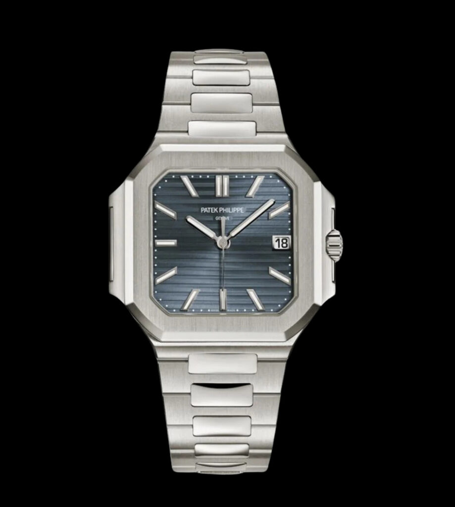 patek philippe replica cubitus azul 45mm frontal esfera azul acero 904l
