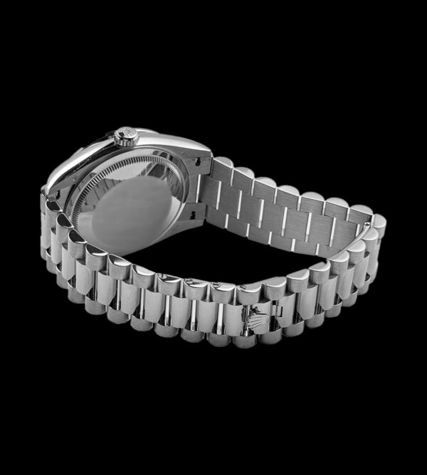 brazalete oyster rolex day date rosa replica acero 904l vista trasera