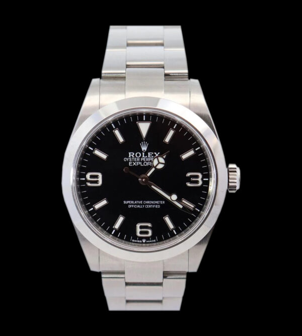 rolex explorer ii 2025 replica esfera negra 40 mm acero frontal
