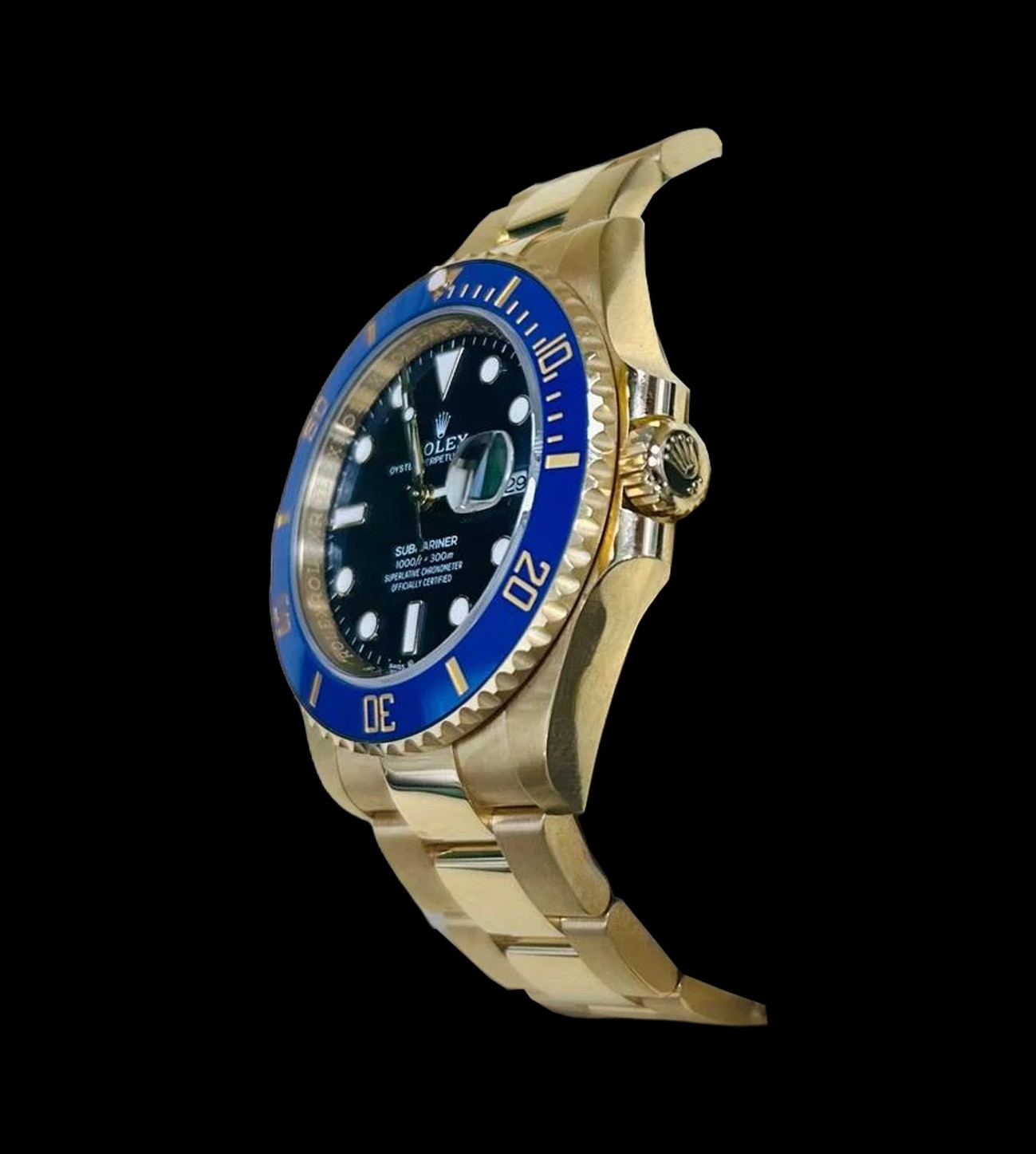 Rolex Réplica Submariner Gold Blue 18K 41 2 Rolex Réplica Submariner Gold Blue 18K 41 - Imagen 2
