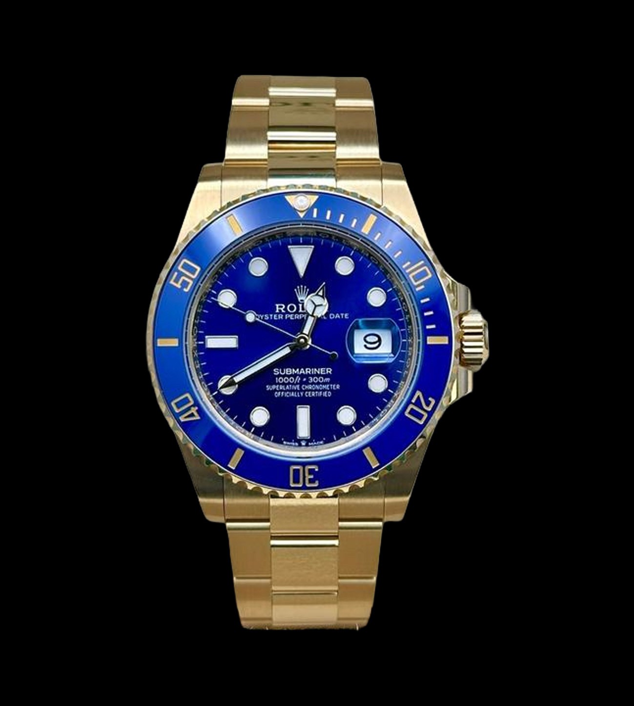 Rolex Réplica Submariner Gold Blue 18K 41 6 Rolex Réplica Submariner Gold Blue 18K 41 - Imagen 6