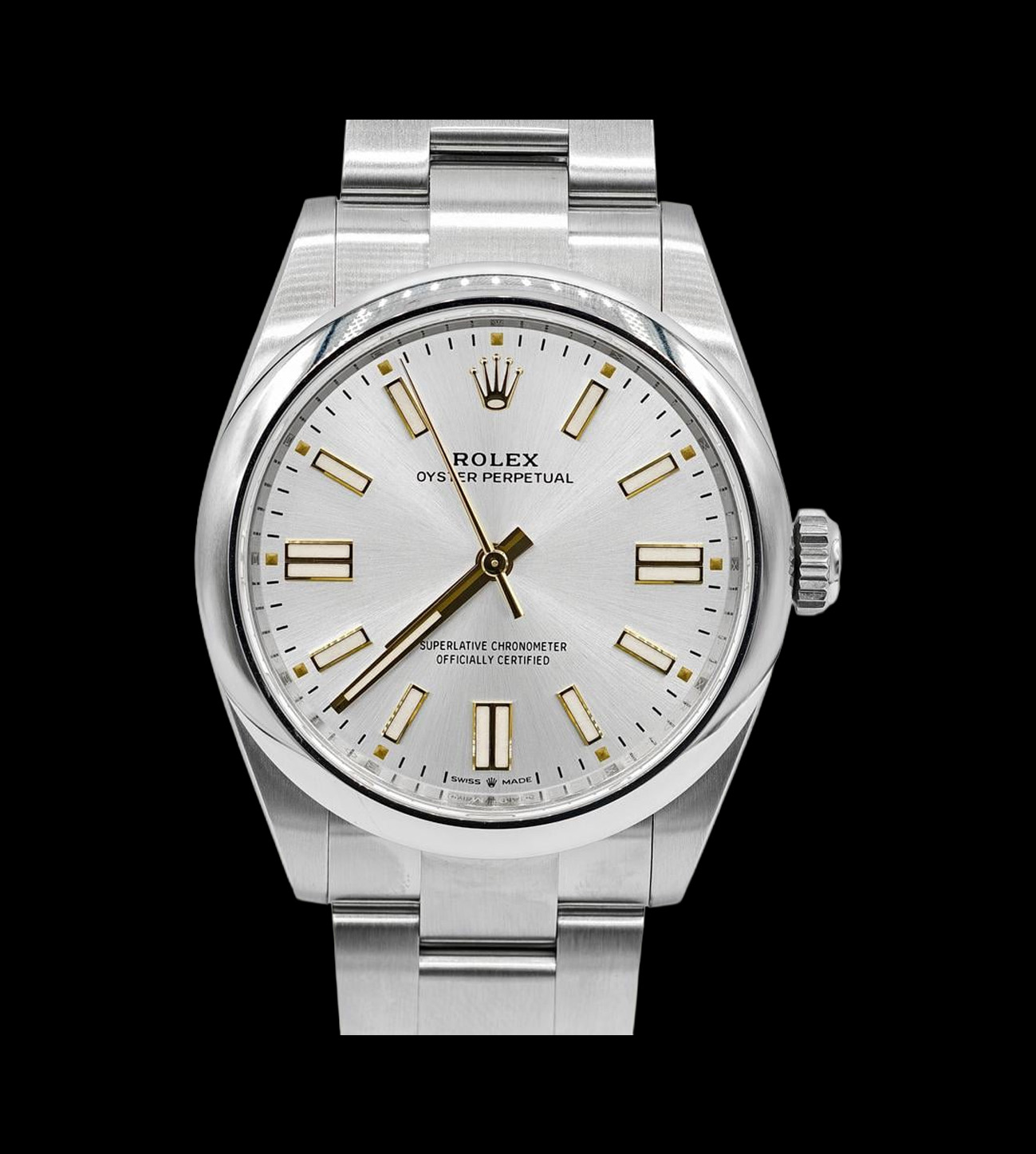 Rolex Réplica Oyster Perpetual Silver 41 1 Rolex Réplica Oyster Perpetual Silver 41