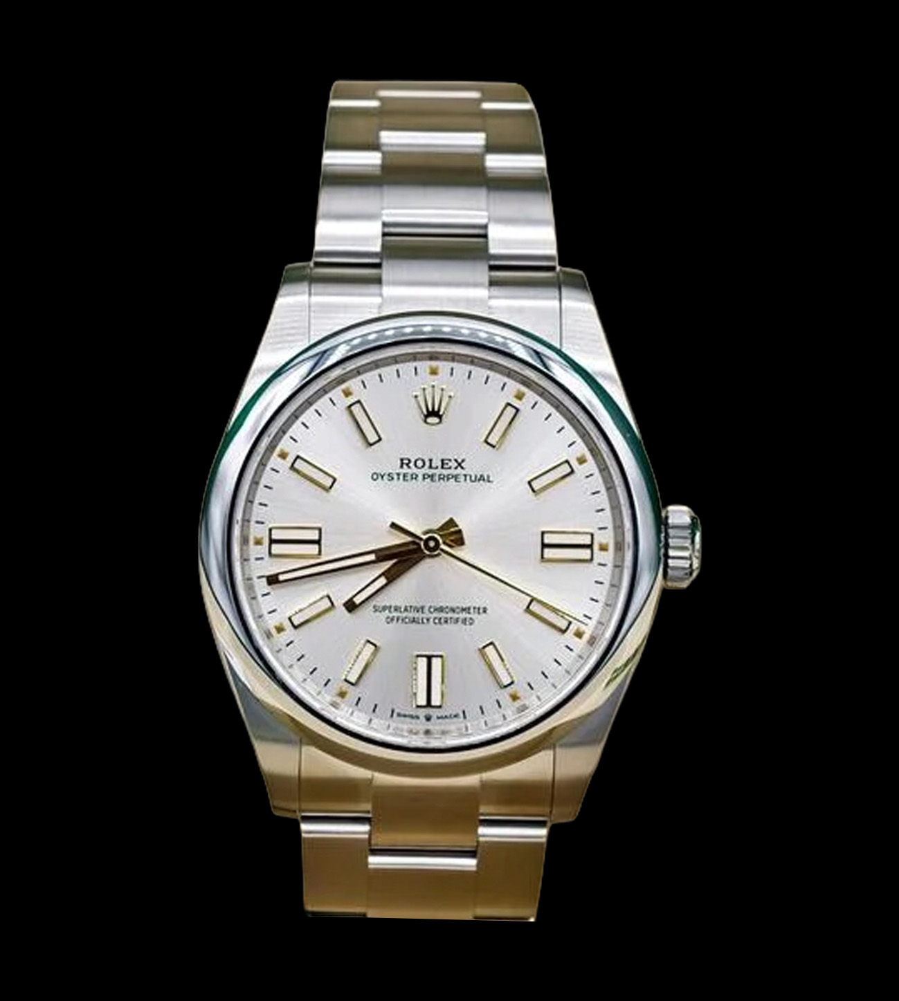 Rolex Réplica Oyster Perpetual Silver 41 4 Rolex Réplica Oyster Perpetual Silver 41 - Imagen 4